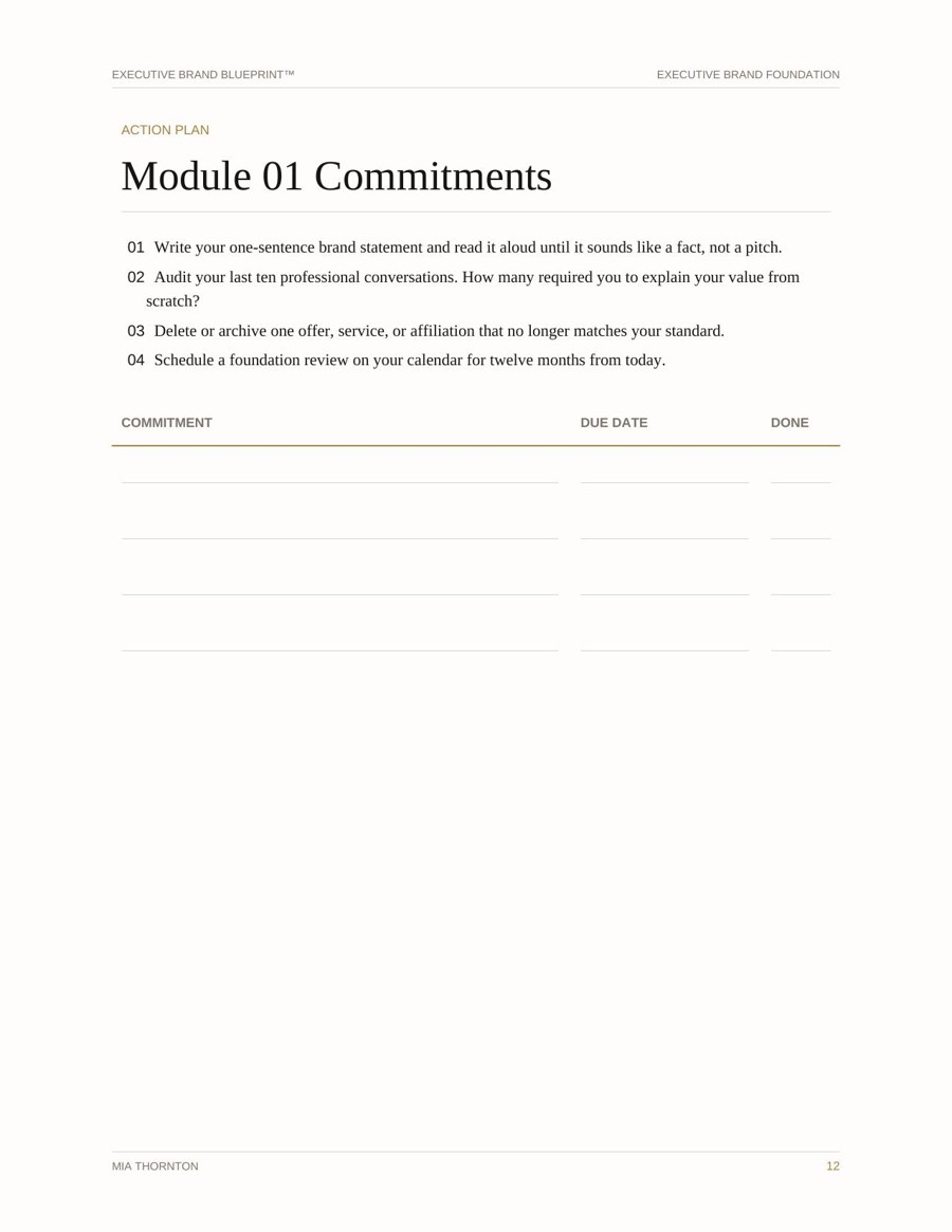 Commitments